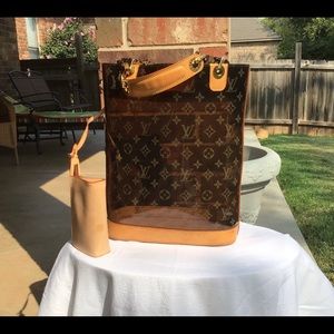 clear lv tote